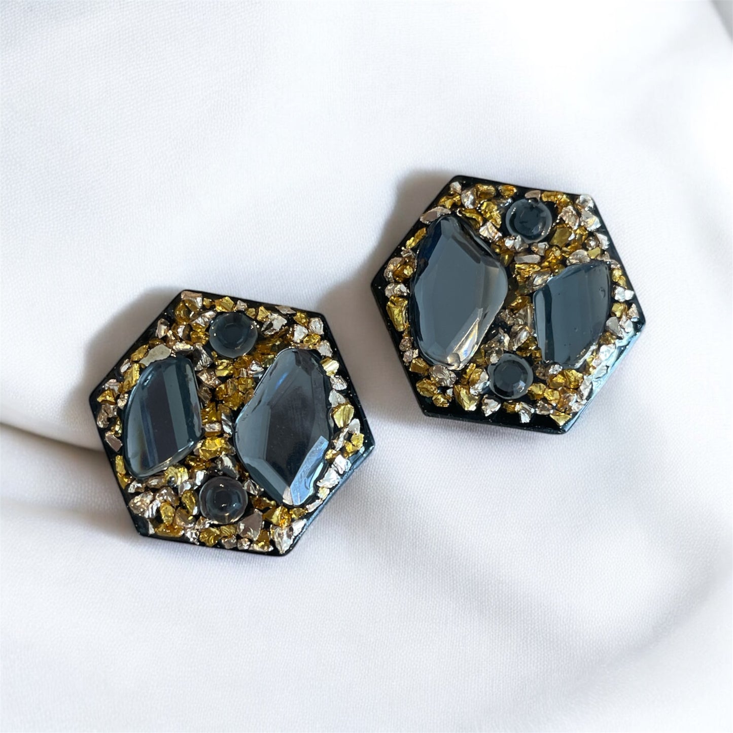 Gemstone grace statement earrings
