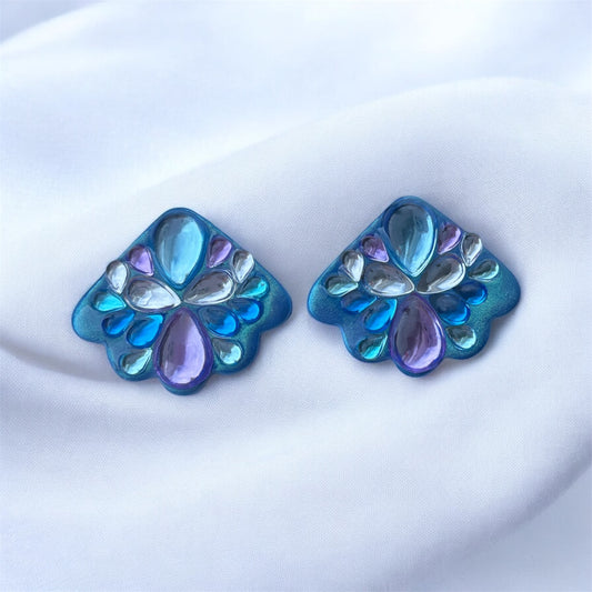 Radiant drops statement earrings